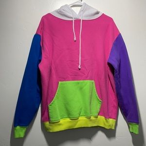Bokeh Block Color Hoodie